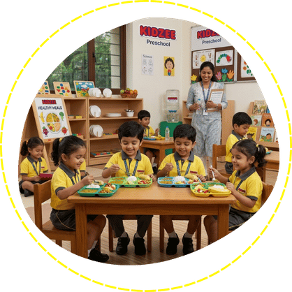 100% Nutritious Food at Kidzee Rohini Prashant Vihar